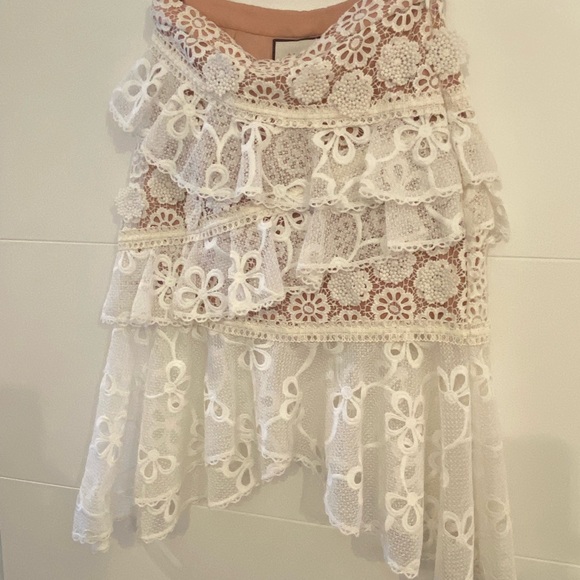 Alexis white lace Nahara skirt XS - Picture 10 of 10
